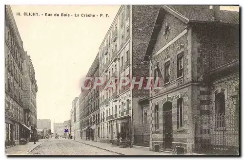 Cartes postales Enfants Clichy Rue du Bois La creche