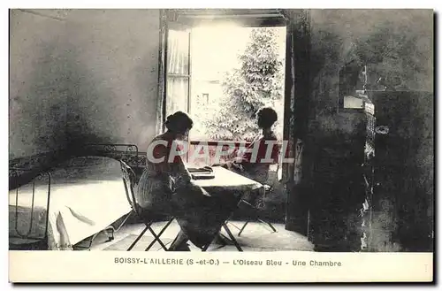 Cartes postales Enfants Boissy l&#39Aillerie L&#39oiseau bleu Une chambre