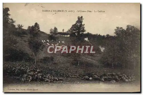 Cartes postales Enfants Boissy l&#39Aillerie L&#39oiseau bleu La colline