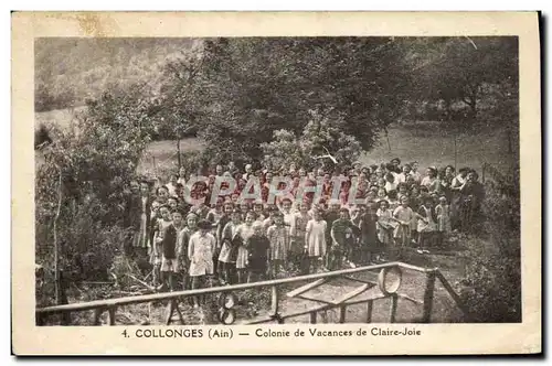 Cartes postales Enfants Collonges Colonie de vacances de Claire Joie