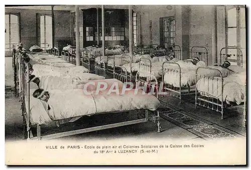 Ansichtskarte AK Enfants Ville de Paris Ecole de plein air et colonies scolaires de la Caisse des Ecoles du 18eme