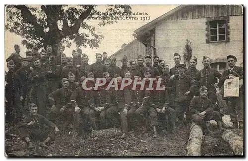 Cartes postales Militaria Infanterie Manoeuvres 1913