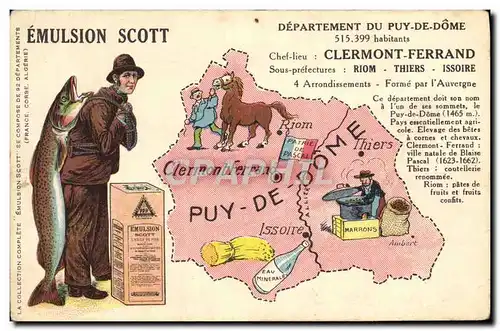 Cartes postales Emulsion Scott Departement Puy de Dome Clermont-Ferrand Riom Thiers Issoire