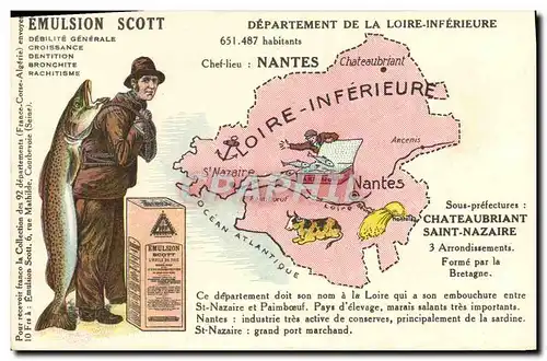 Cartes postales Emulsion Scott Departement Loire Inferieure Nantes Chateaubriant Saint Nazaire