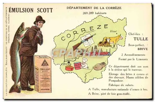 Cartes postales Emulsion Scott Departement Correze Tulle