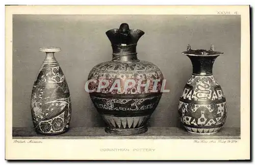 Cartes postales Potier Poterie London British Museum Corinthian Pottery