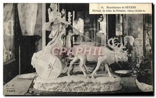 Cartes postales Potier Poterie Manufacture de Sevres Surtout de table de Fremiet