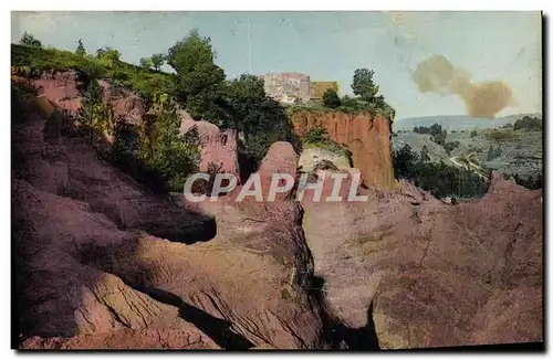 Cartes postales Potier Poterie Roussillon Les mines d&#39ocre