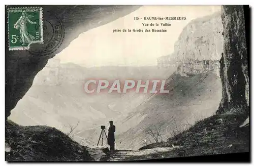 Cartes postales Photographie Baume les Messieurs Vue de la Vallee prise de la grotte des Romains