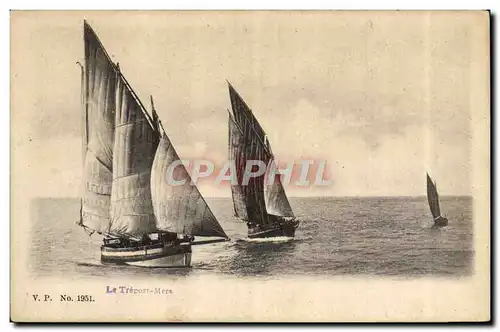 Cartes postales Bateau de peche Le Treport Mers
