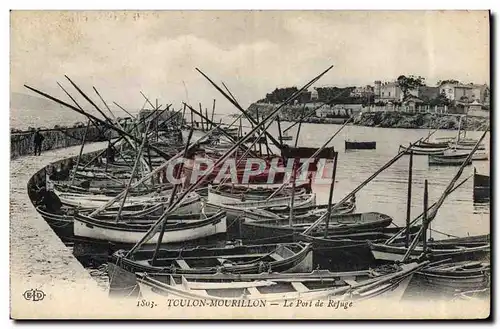 Cartes postales Bateau de peche Toulon Mourillon Le port du refuge