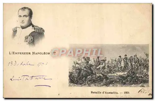 Cartes postales Napoleon 1er Bataille d&#39Austerlitz 1805