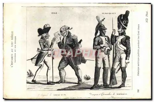 Ansichtskarte AK Napoleon 1er et son epoque Cent Jours