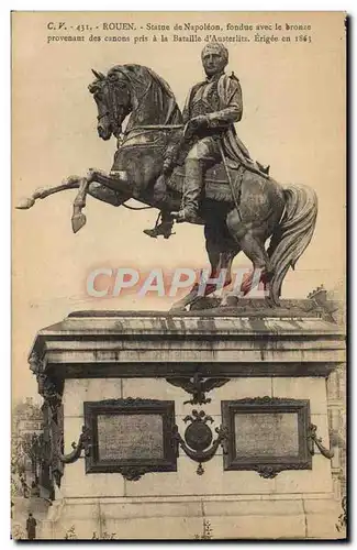 Cartes postales Napoleon 1er Rouen Statue de Napoleon Austerlitz