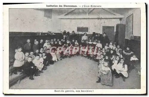 Cartes postales Enfants Bambins Institution des Diaconesses L&#39ecole maternelle