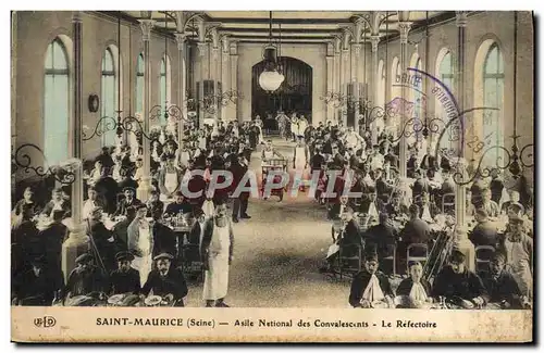 Cartes postales Saint Maurice Asile national des convaslescents Le refectoire