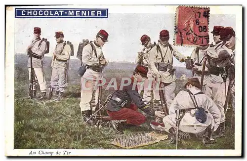 Ansichtskarte AK Militaria Chocolat Menier Au champ de tir