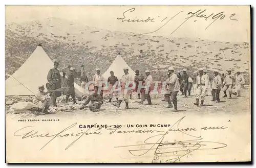 Cartes postales Militaria Carpiane Un coin du camp