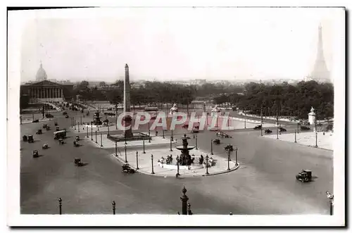 Ansichtskarte AK Paris Place de la Concorde Tour Eiffel