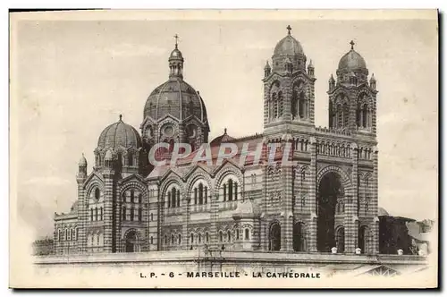 Cartes postales Marseille La Cathedrale