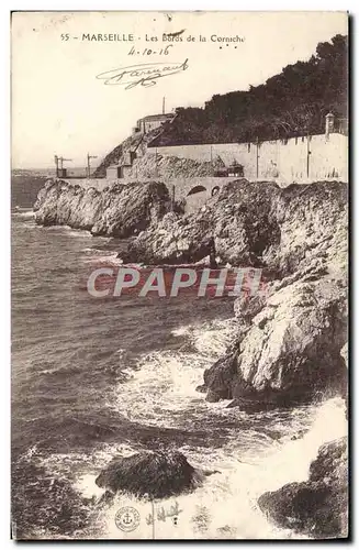 Ansichtskarte AK Marseille Les Bords de la Corniche