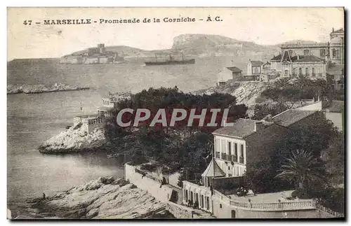 Cartes postales Marseille Promenade de la Corniche