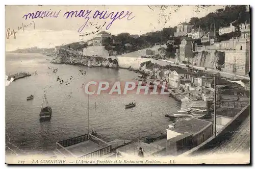 Ansichtskarte AK Marseille L&#39anse du prophete et le restaurant Roubion