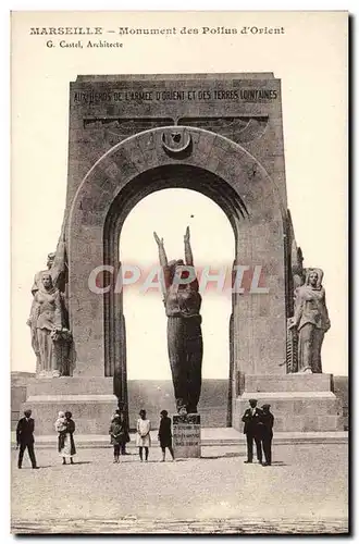 Ansichtskarte AK Marseille Monument des Poilus d&#39Orient