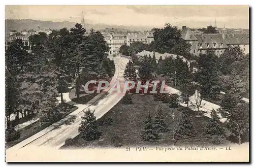 Cartes postales Pau Vue Prise du Palais D&#39Hiver