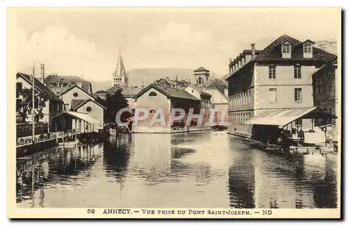 Cartes postales Annecy Vue Prise du Pont Saint Joseph