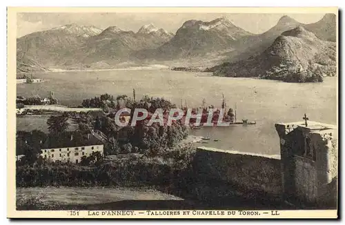 Ansichtskarte AK Lac d&#39Annecy Talloires Et Chapelle Du Toron