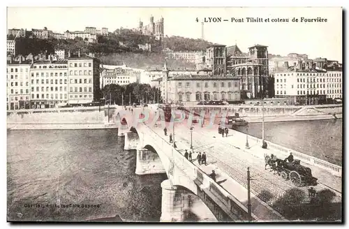 Ansichtskarte AK Lyon Pont Tilsitt et Coteau de Fourviere