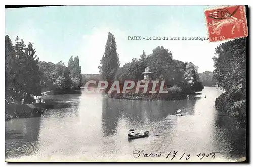 Cartes postales Paris Le Lac du Bois de Boulogne