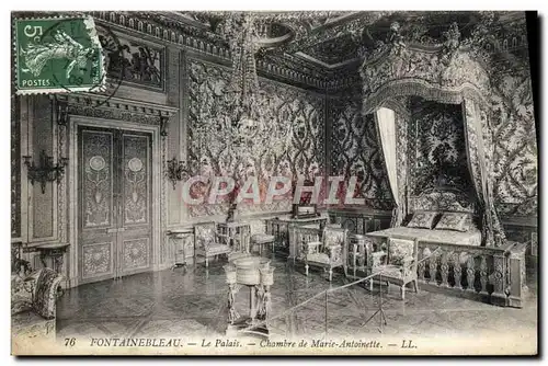 Cartes postales Fontainebleau Le Palais Chambre de Marie Antoinette