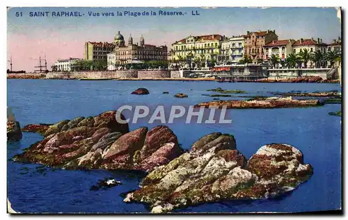 Cartes postales Saint Raphael Vue Vers la Plage de la Reserve