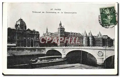 Ansichtskarte AK Paris Tribunal de Commerce et la Conciergerie