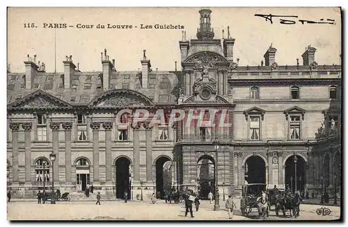 Ansichtskarte AK Tour Paris Cour du Louvre Les guichets