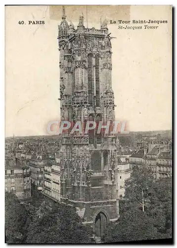 Cartes postales Paris La Tour Saint Jacques