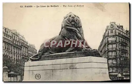 Cartes postales Paris Le Lion de Belfort