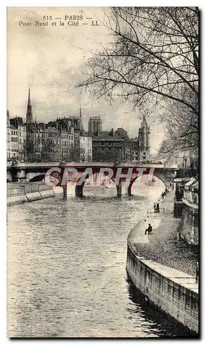 Cartes postales Paris Pont Neuf et la Cite