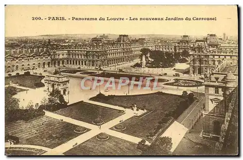 Ansichtskarte AK Paris Panorama du Louvre les Nouveaux jardins du Carrousel