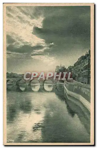 Cartes postales Paris La Seine au pont de la Tournelle