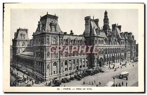 Cartes postales Paris Hotel de Ville