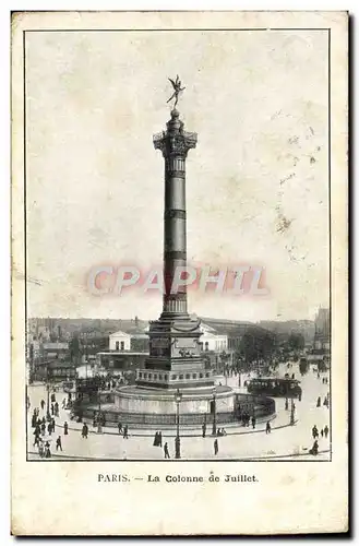 Cartes postales Paris La Colonne de Juillet