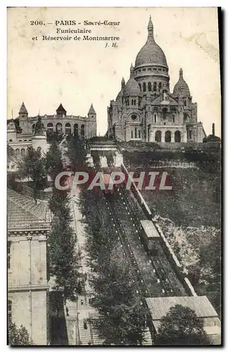 Ansichtskarte AK Paris Sacre Coeur Funiculaire et reservoir de Montmartre