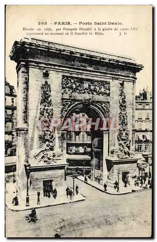 Cartes postales Paris Porte Saint Denis