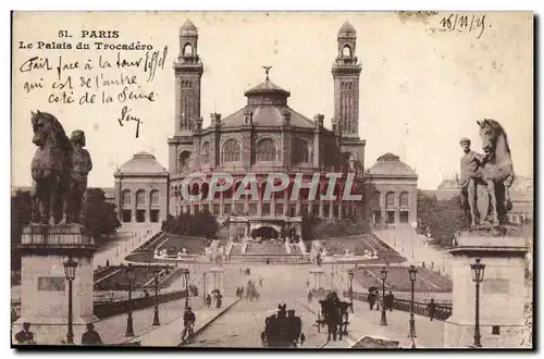 Cartes postales Paris Le palais du Trocadero