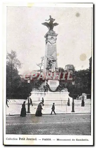 Cartes postales Paris Monument de Gambetta