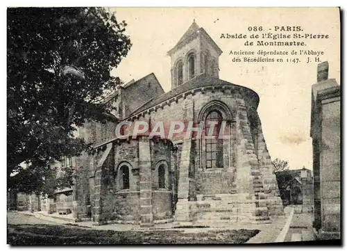 Cartes postales Paris Abside de L&#39Eglise St Pierre de Montmartre