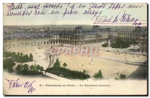 Cartes postales Paris Panorama de Paris Le nouveau Louvre